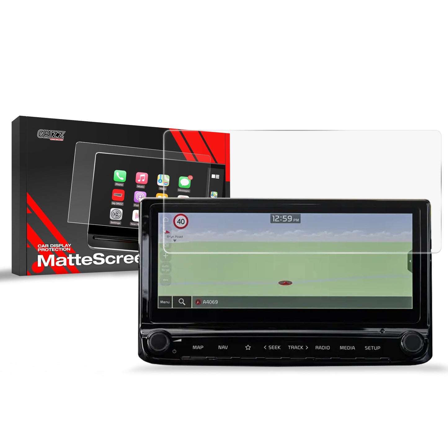 Anti-fingerprint screen film Kia Ceed Kombi 3 (2024-2025) Matte Grizz