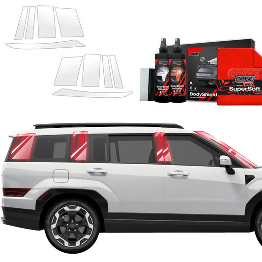 10in1 Protective film for pillars for Hyundai Santa Fe (2023-2025)