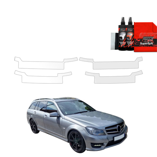 4in1 Protective film for sills Mercedes Benz C Class S204 Estate Facelifting (2011-2014)