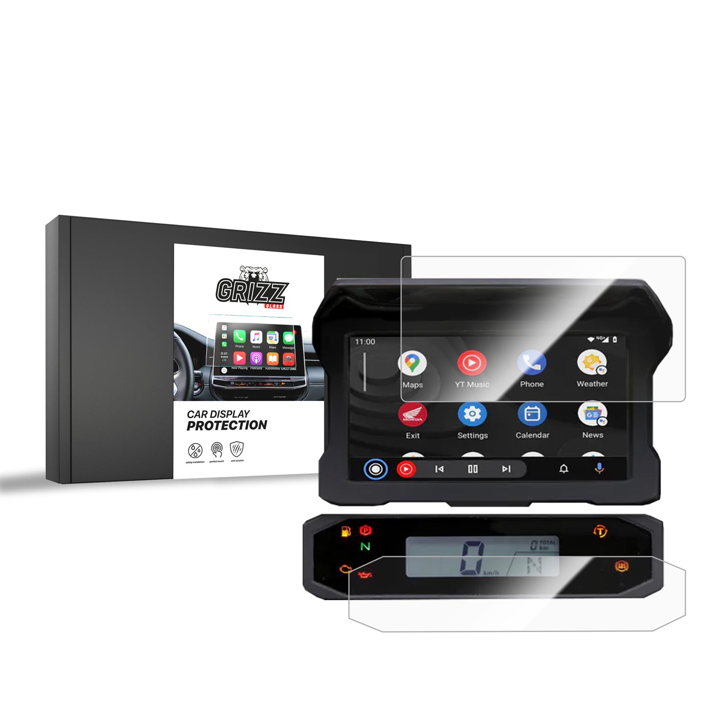 Ceramic screen film Honda CRF 1100L Africa Twin 5" (2024-2025) Grizz 2in1