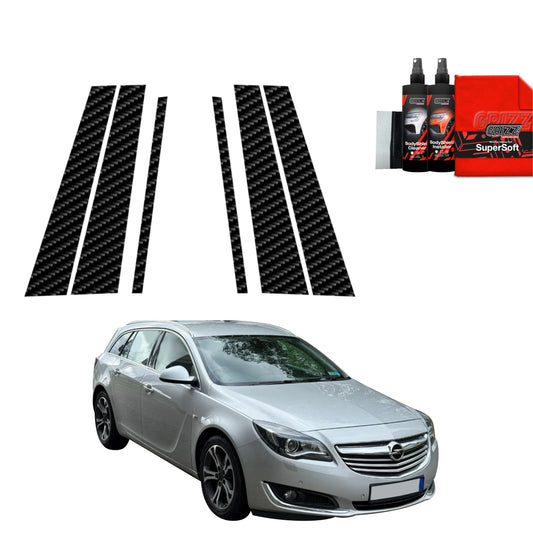 6in1 Anglies pluošto plėvelė statramsčiams Opel Insignia Kombi Facelifting (2013-2017)