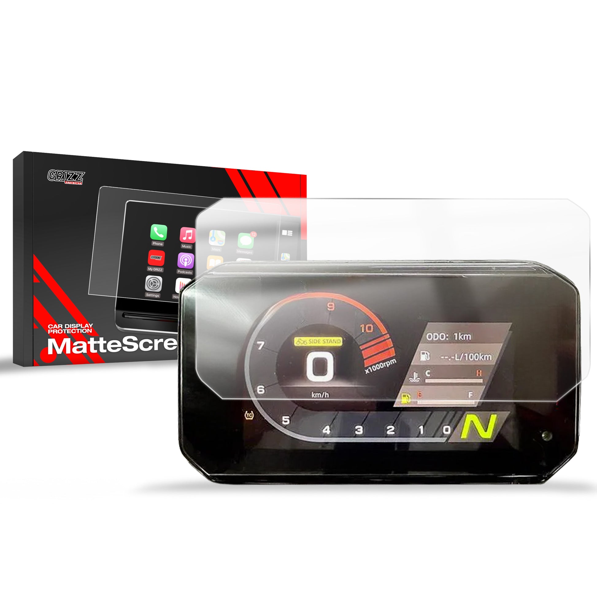 Anti-fingerprint screen protector CFMOTO 450MT 5" Matte Grizz