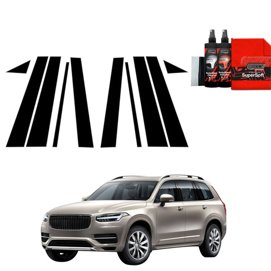 10in1 Juoda plėvelė statramsčiams Volvo XC90 (2015-2020)