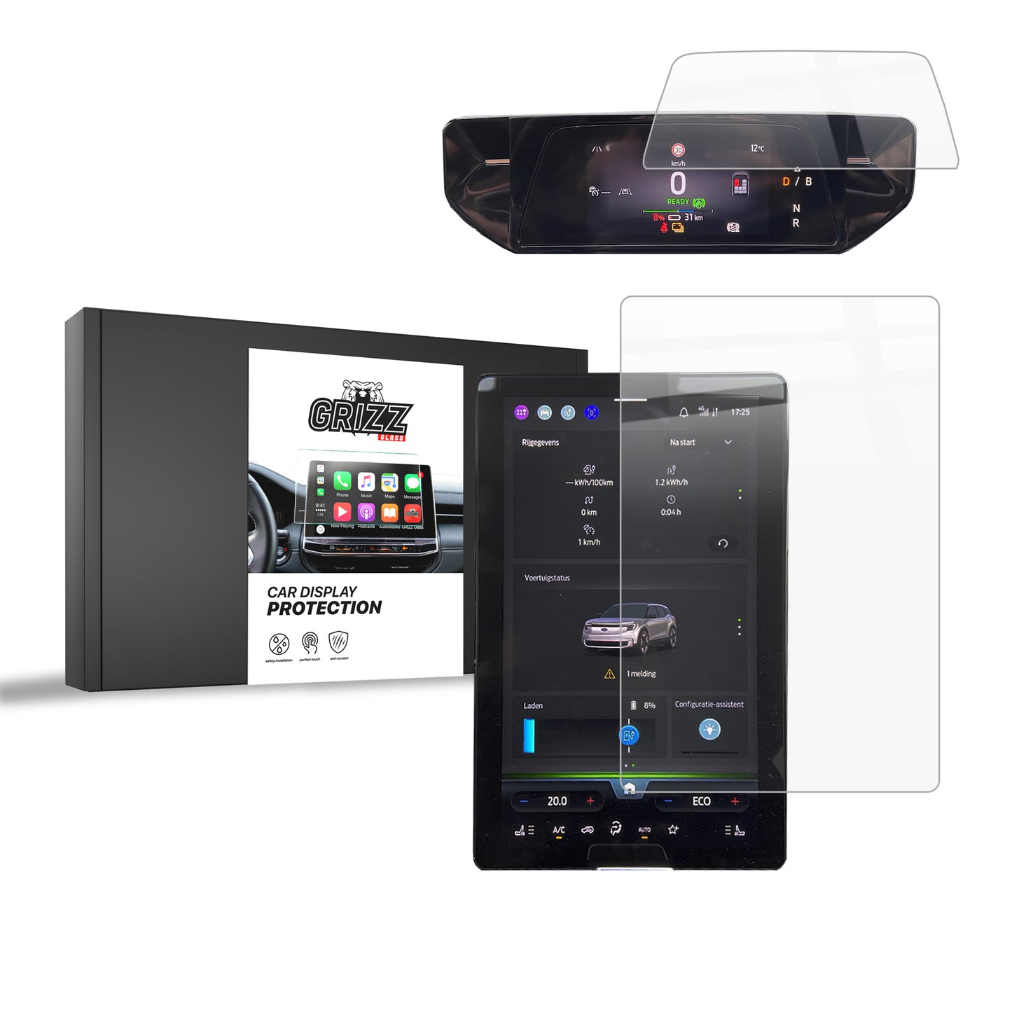 Ceramic screen film Ford Explorer EV 14,6" (2024-2025) Grizz 2in1
