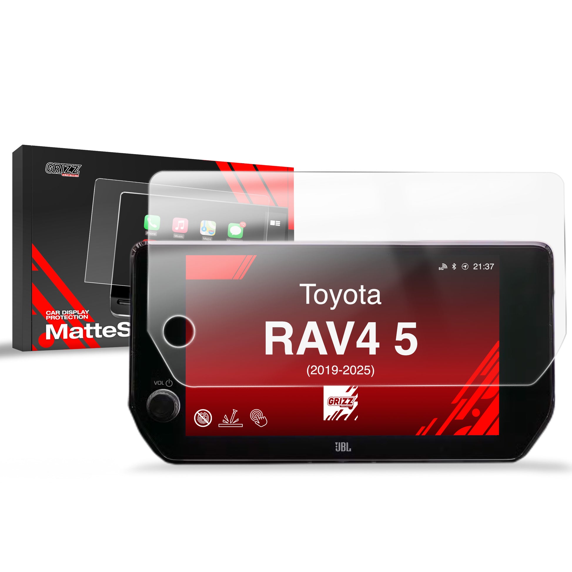 Ekrano plėvelė nuo pirštų atspaudų Toyota RAV4 5 (2019-2025) Matine Grizz