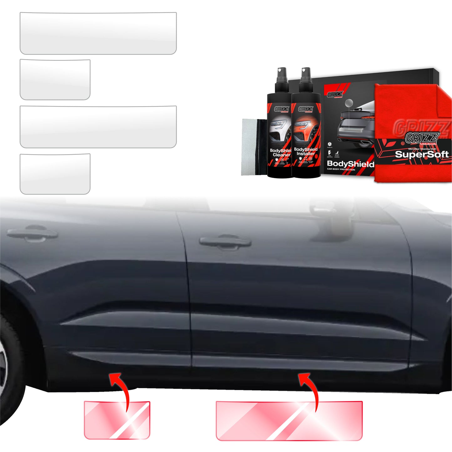 4in1 Protective film for sills for Volvo XC60 2 (2022-2025)