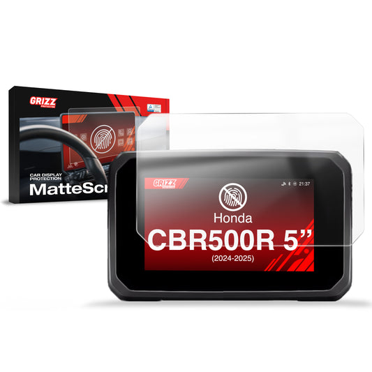 Anti-fingerprint screen film Honda CBR500R 5" (2024-2025) Matte Grizz