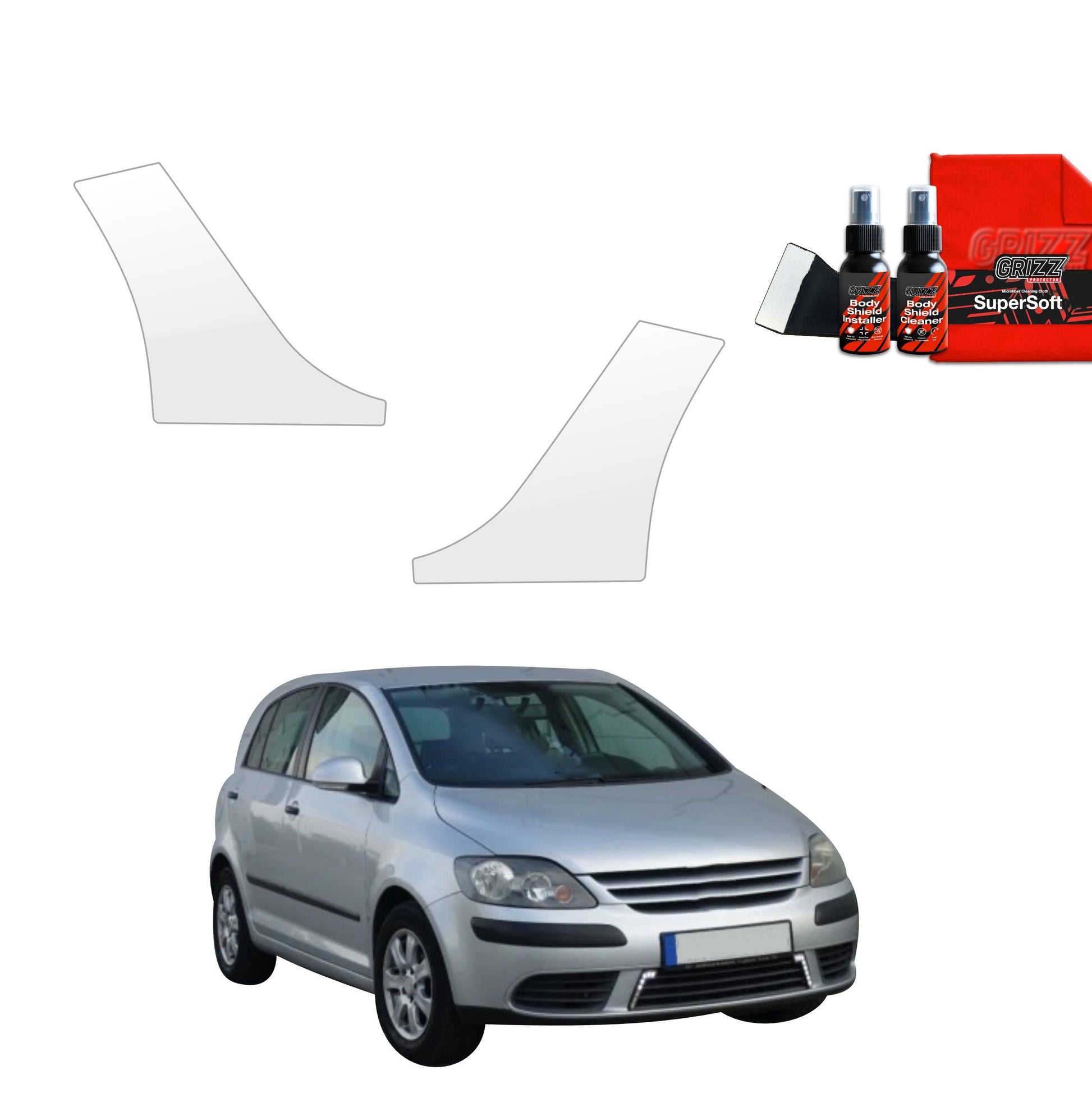 2in1 Apsauginė plėvelė ratų arkų apsaugai Volkswagen Golf Plus Hatchback 5D (2004-2008)