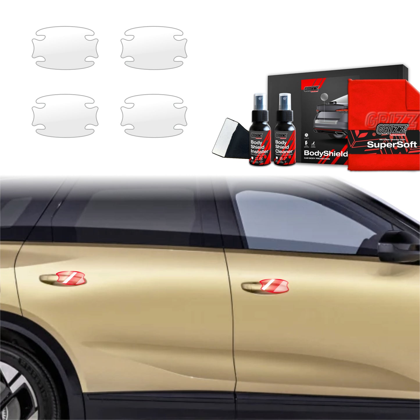 4in1 Protective film under door handles for Opel Grandland (2025)