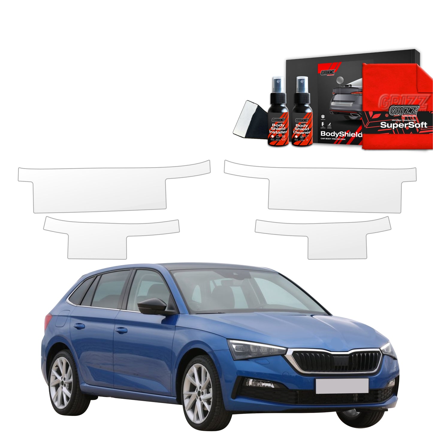 4in1 Protective film for sills for Skoda Scala (2019-2023)