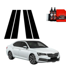 4in1 Juoda plėvelė statramsčiams Skoda Superb 3 Liftback (2019-2023)