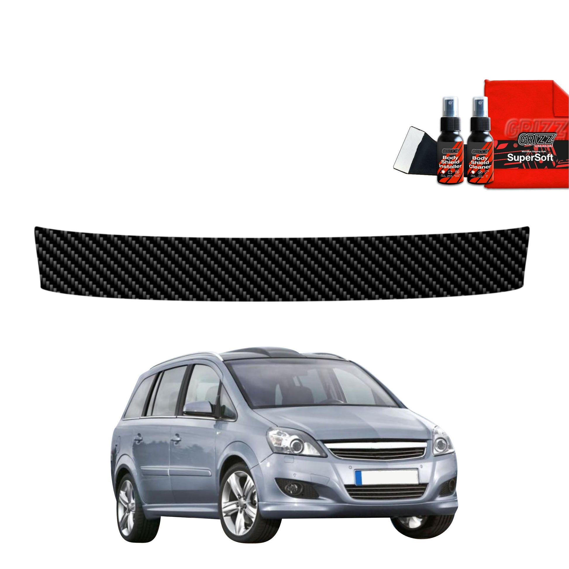 Carbon fiber film for the trunk sill Opel Zafira B Kombi 5D (2010-2014)