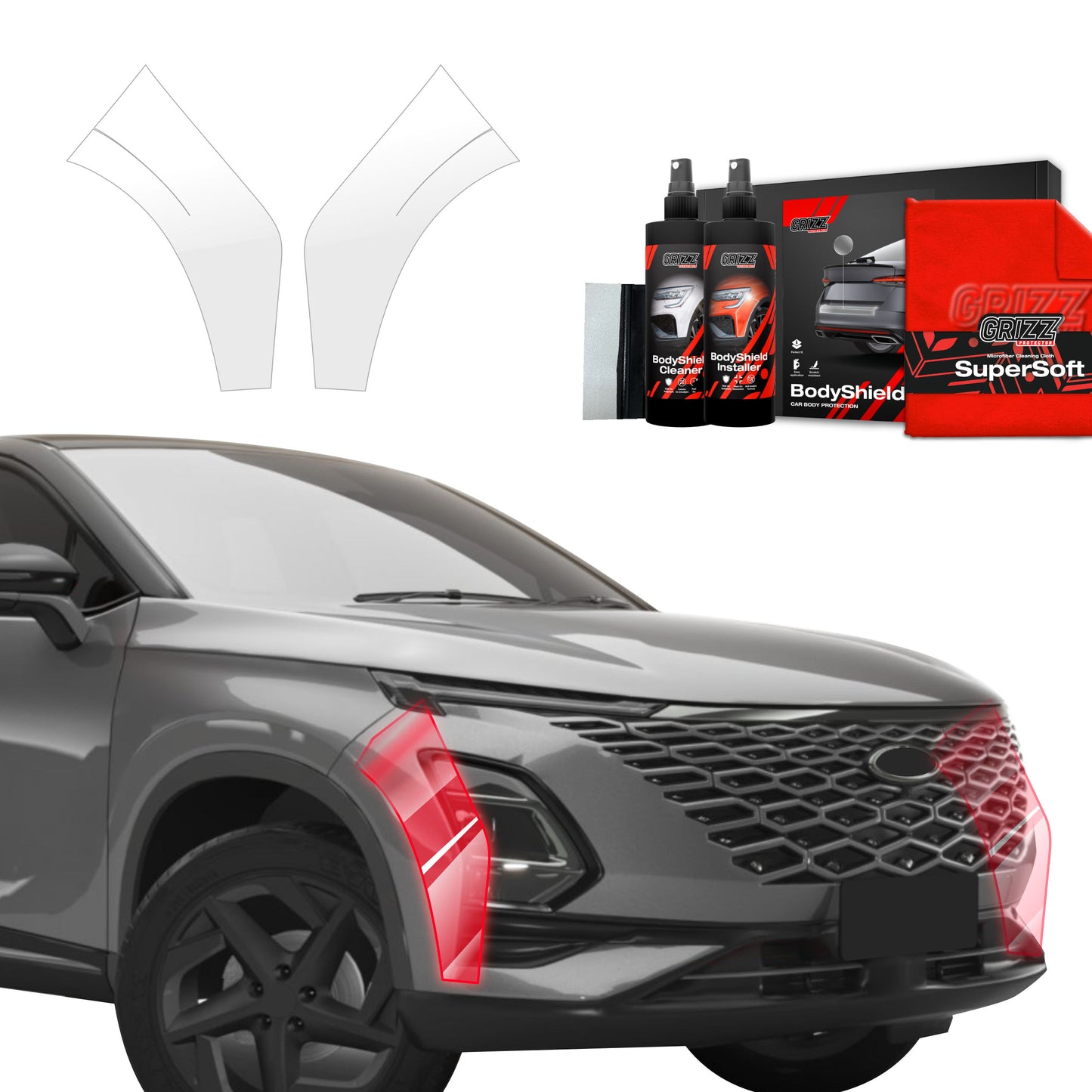 2in1 Protective film for the bumper for OMODA 5 Facelift (2024-2025)