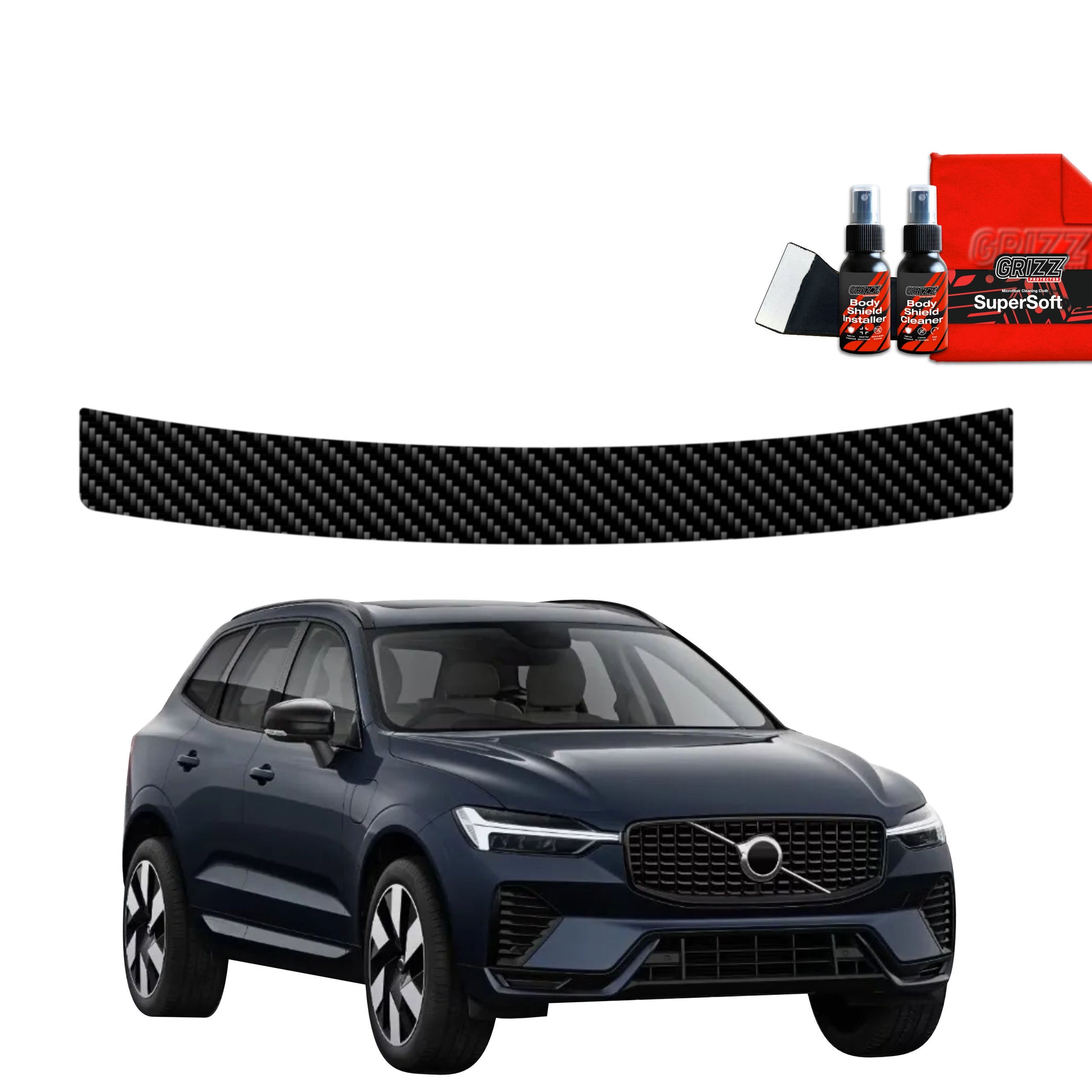 Anglies pluošto plėvelė bagažinės slenksčiui Volvo XC60 2 (2022-2025)