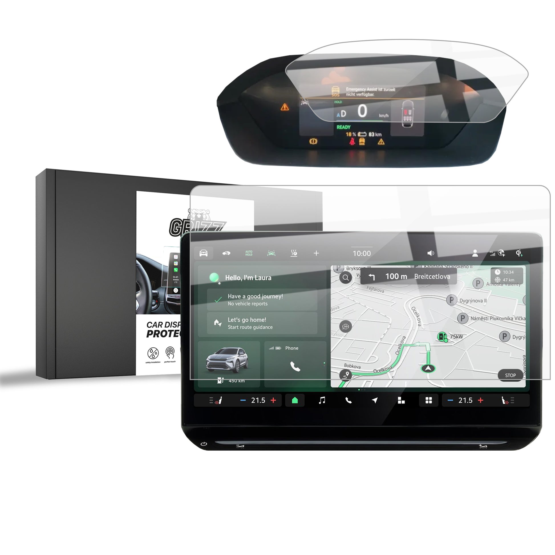 Ceramic screen protector for Skoda Elroq 13" (2025) Grizz 2in1