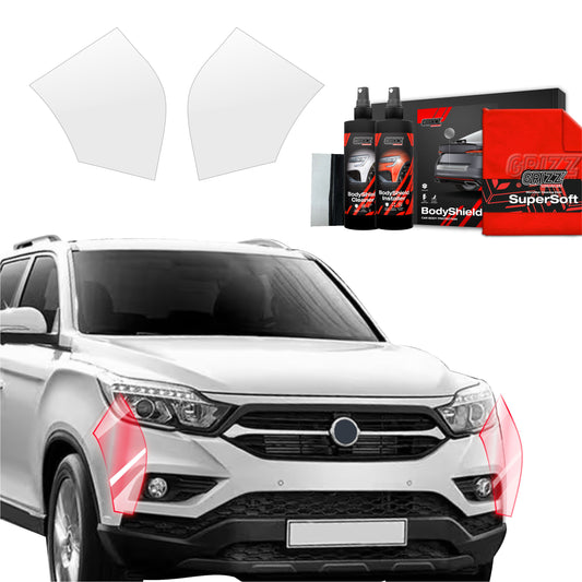 2in1 Protective film for the side of the bumper for  SsangYong Musso (2023-2025)