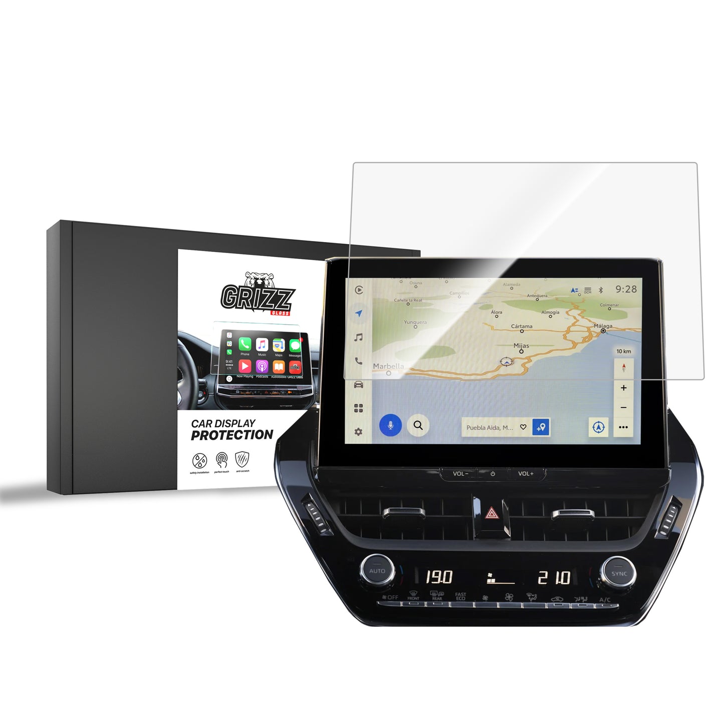 Ceramic screen film Toyota Corolla Sedan 10,5" (2022-2025) Grizz
