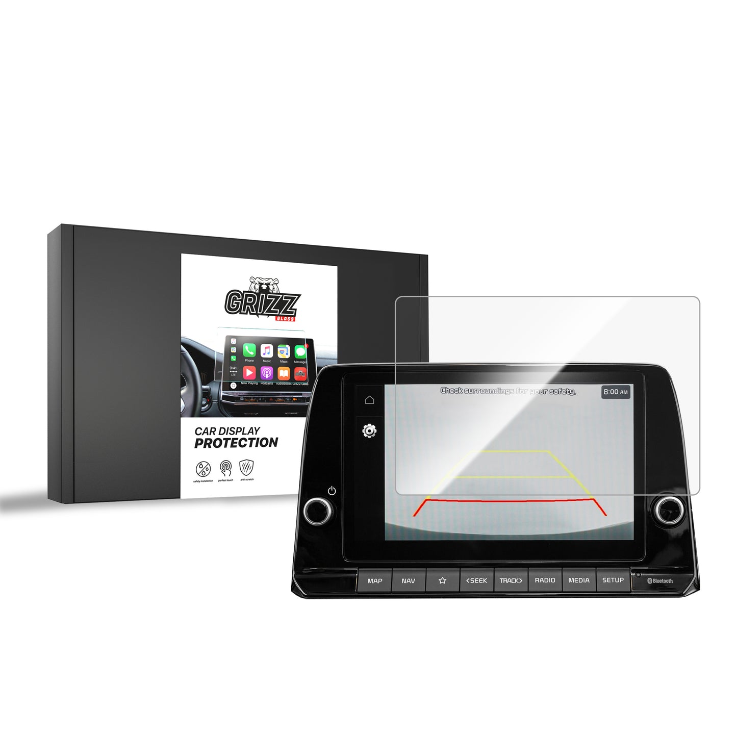 Ceramic screen film Kia Picanto 3 8" (2023-2025) Grizz
