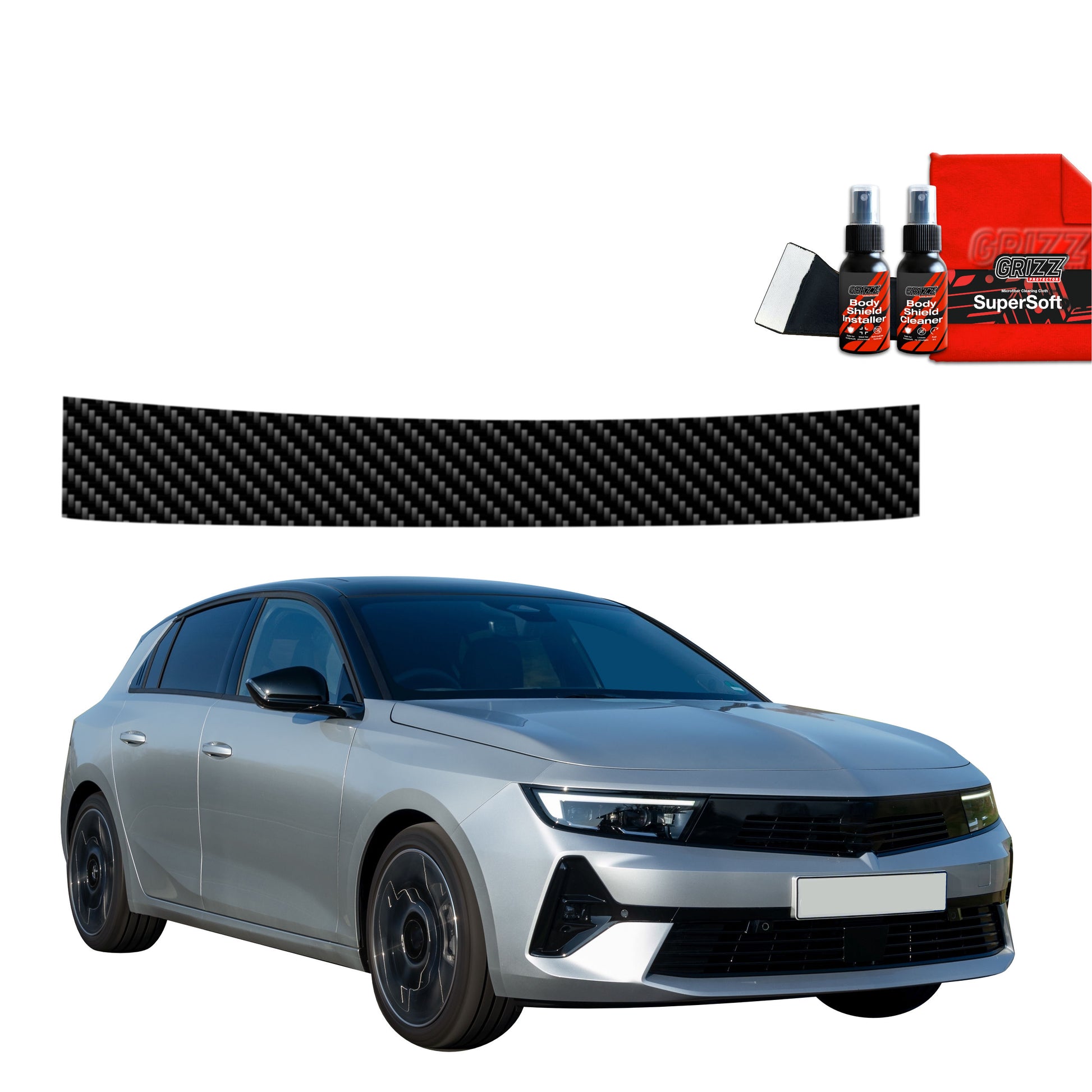 Carbon fiber film for trunk sill Opel Astra (2021-2024)