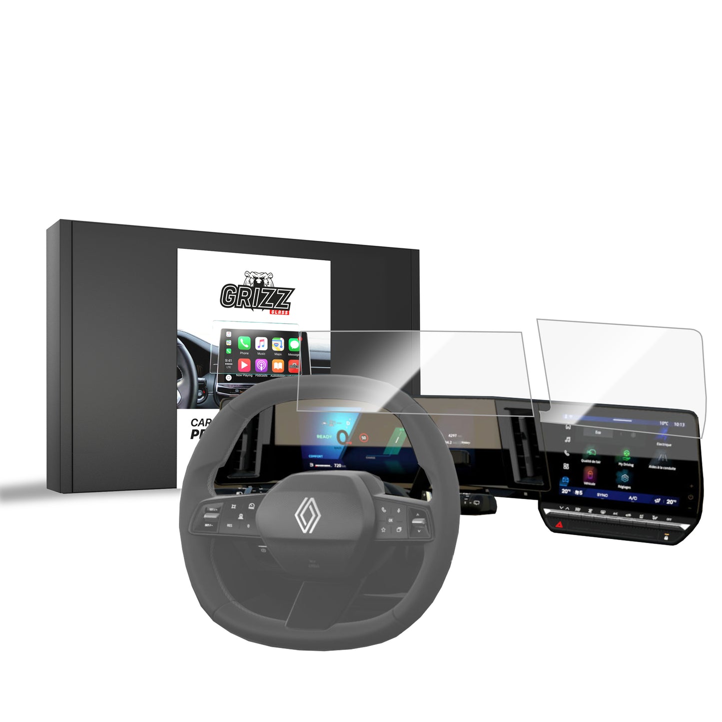 Ceramic screen film Renault Austral 9" (2022-2025) Grizz 2in1