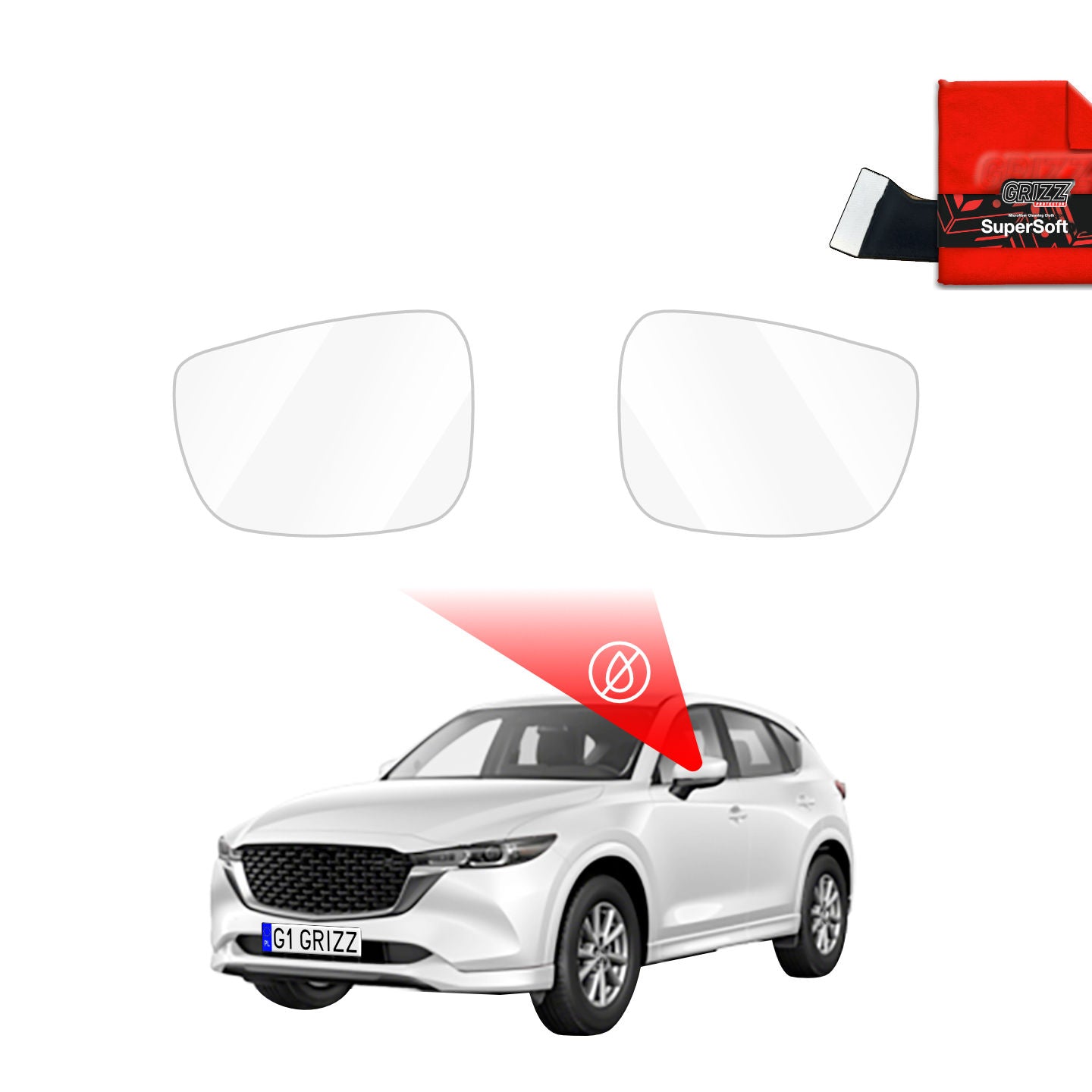 Rainproof mirror film for Mazda CX-5 (2017-2025)
