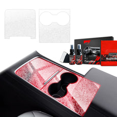 2in1 Grizz protective interior film Tesla Model 3 (2021-2025) Transparent Floral PianoSkin