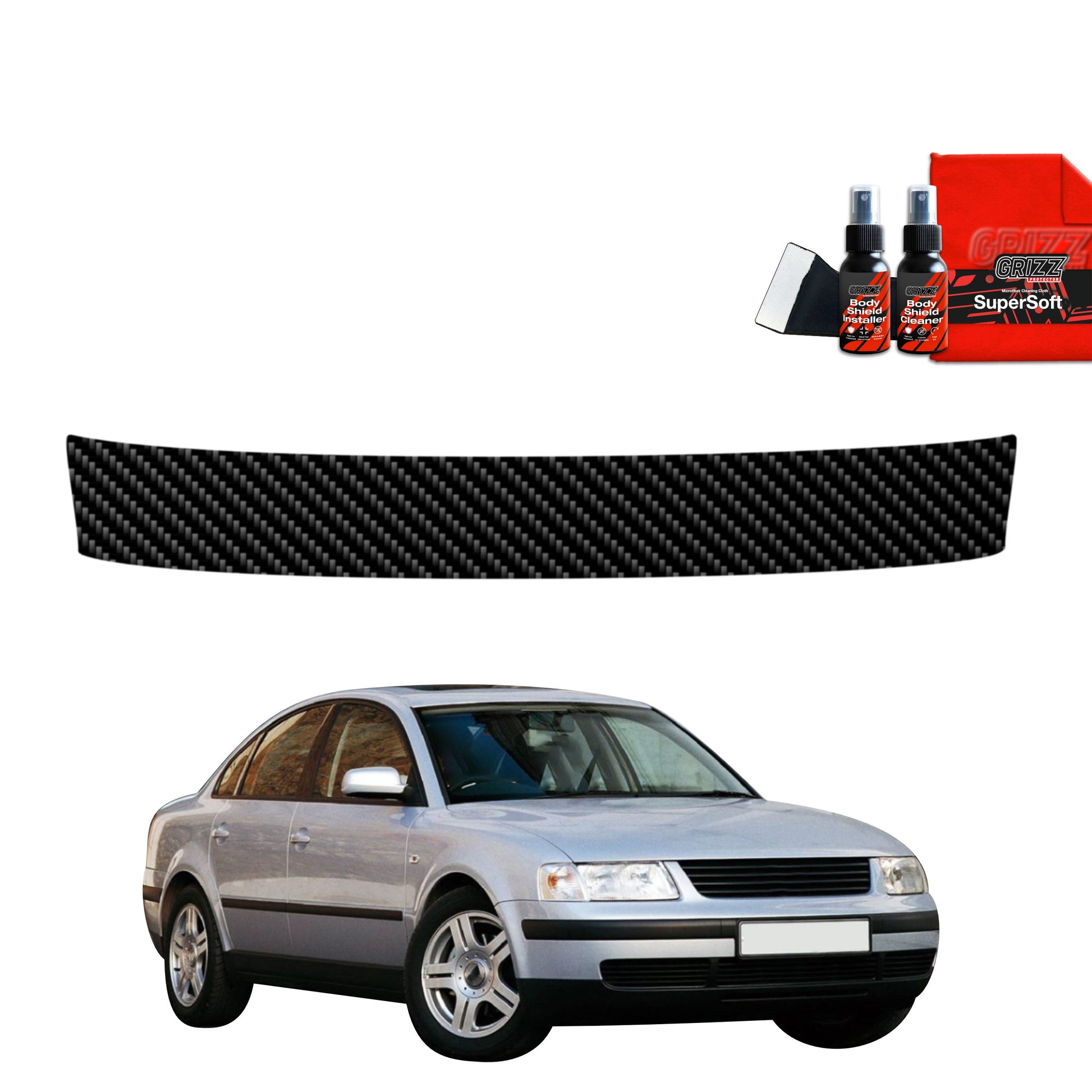 Carbon fiber film for the trunk sill Volkswagen Passat B5 Sedan (1996-2000)