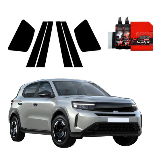 6in1 Juoda plėvelė statramsčiams Opel Frontera (2024-2025)