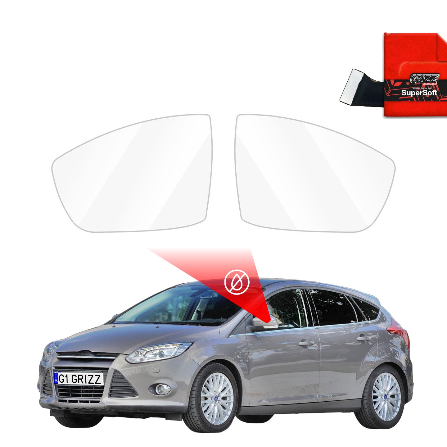 Rainproof mirror film Ford Focus 3 (2012-2018)