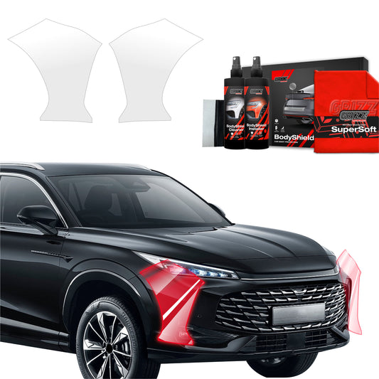 2in1 Protective film for the side of the bumper for  MG HS (2024-2025)