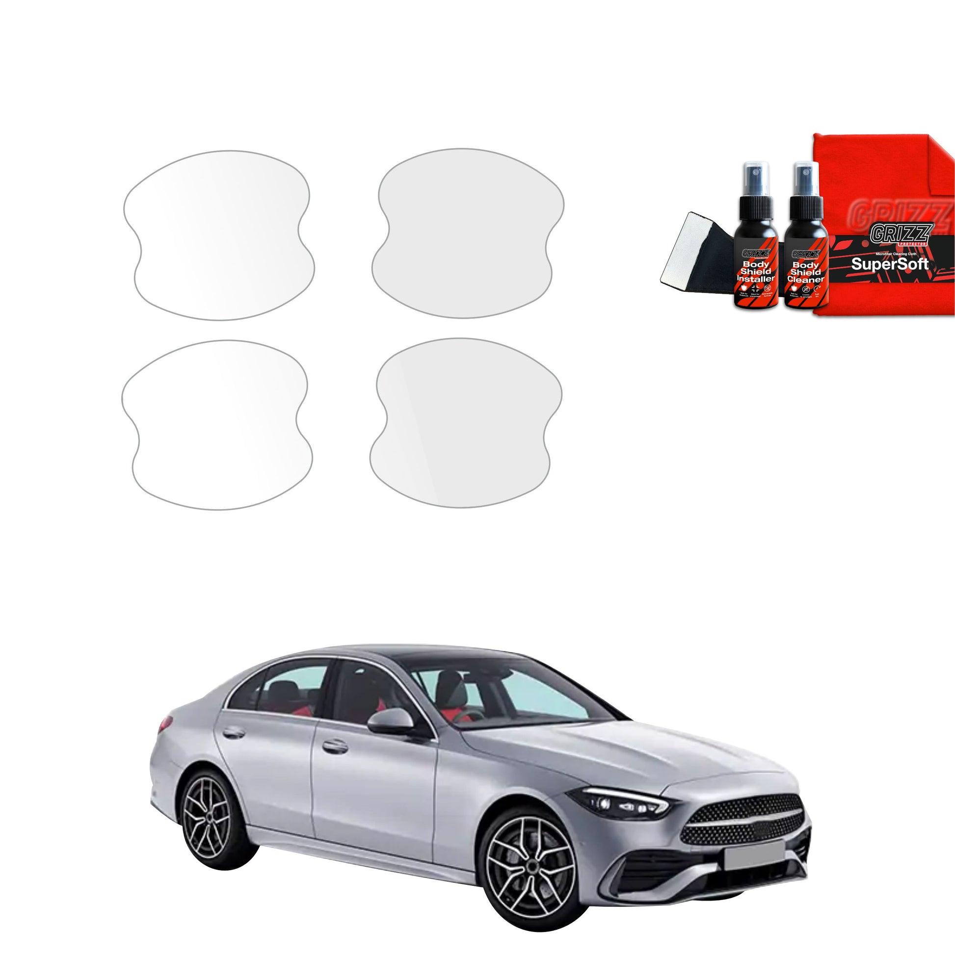 4in1 Protective film under door handles Mercedes C Class (2021-2025)