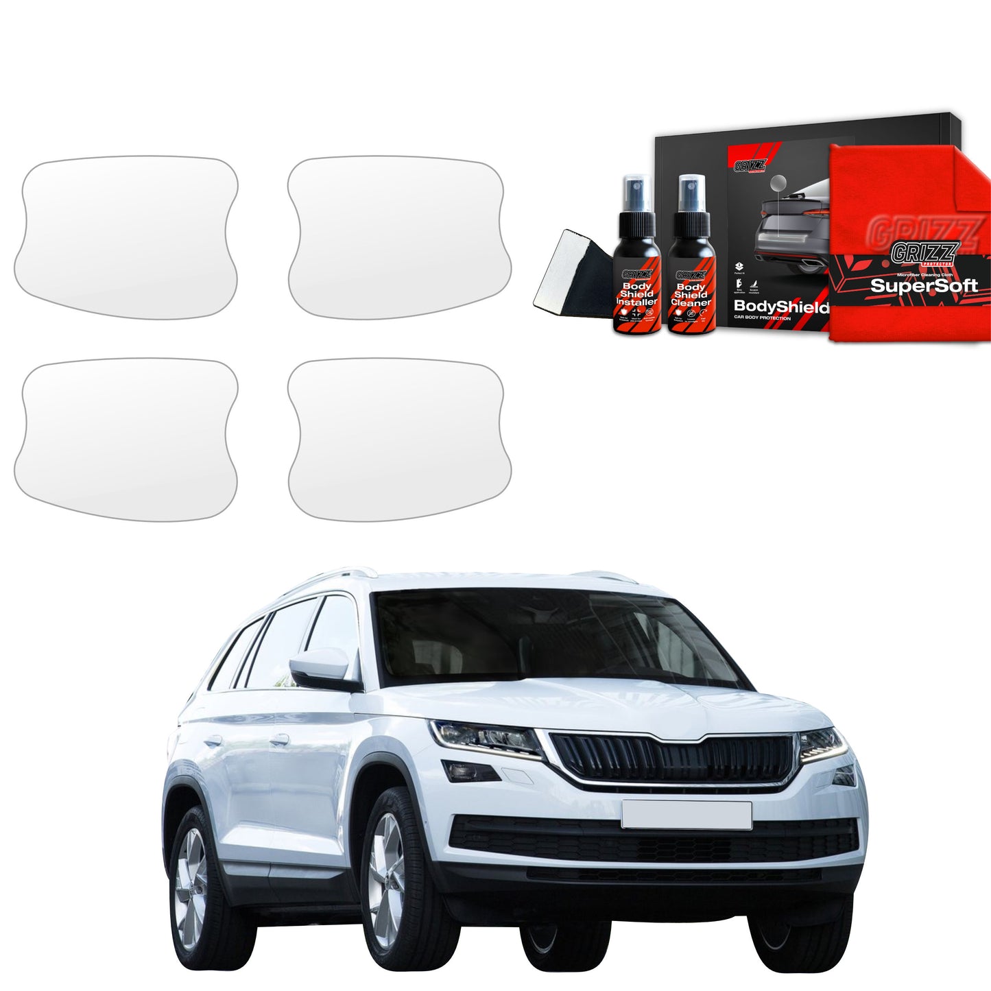 4in1 Protective film under door handles for Skoda Kodiaq (2016-2023)