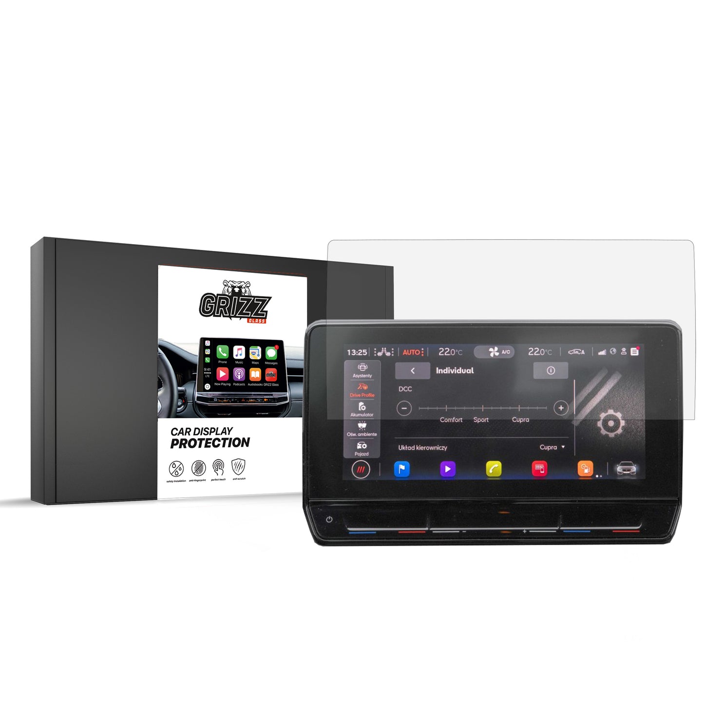 Ceramic screen film Cupra Leon 10" (2020-2024) Grizz