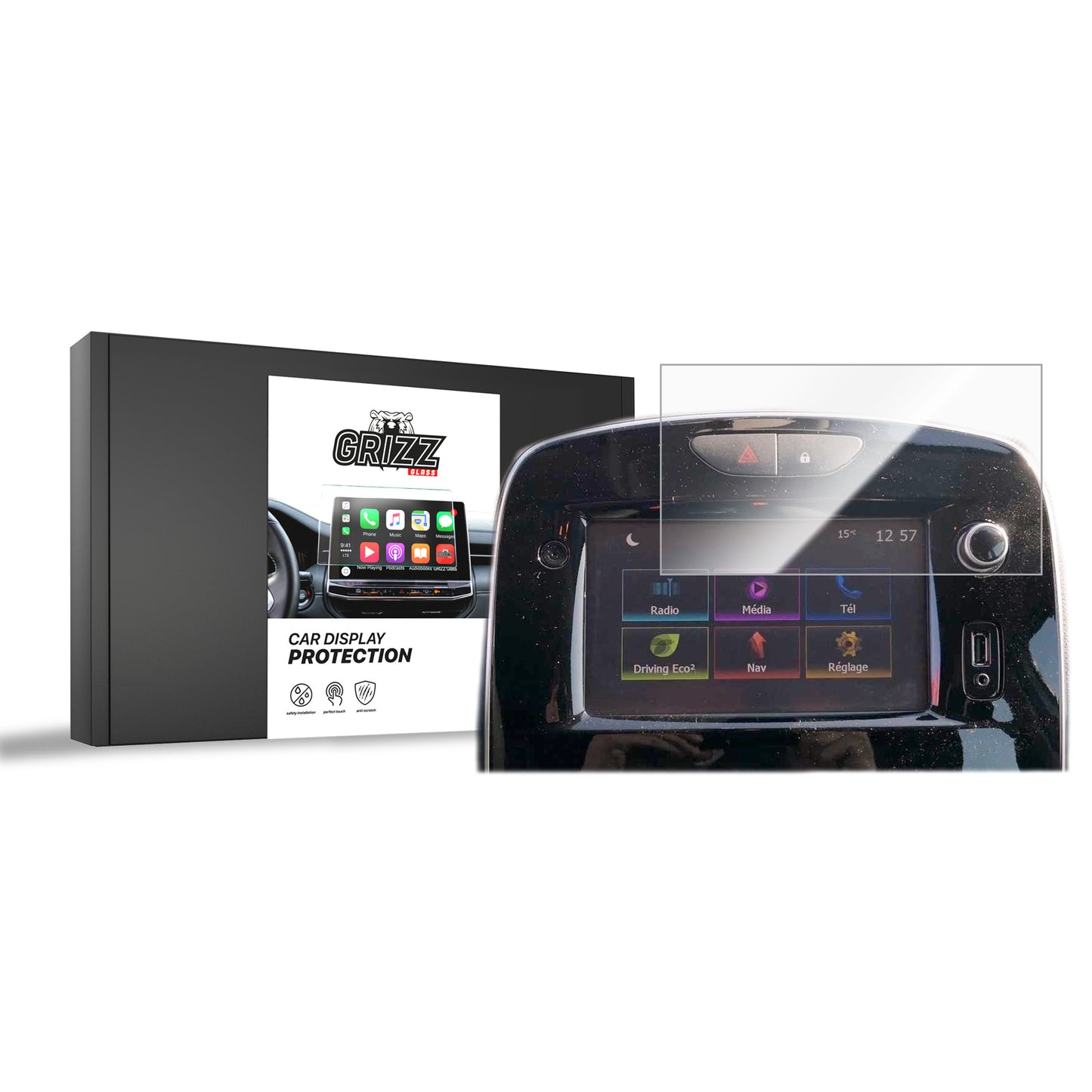 Ceramic screen film Renault Clio 4 7" R-link (2012-2018) Grizz