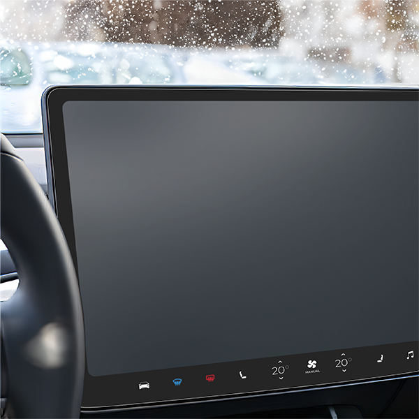 2in1 Ekrano plėvelė nuo pirštų atspaudų Tesla Model 3 Highland (2023-2024)
