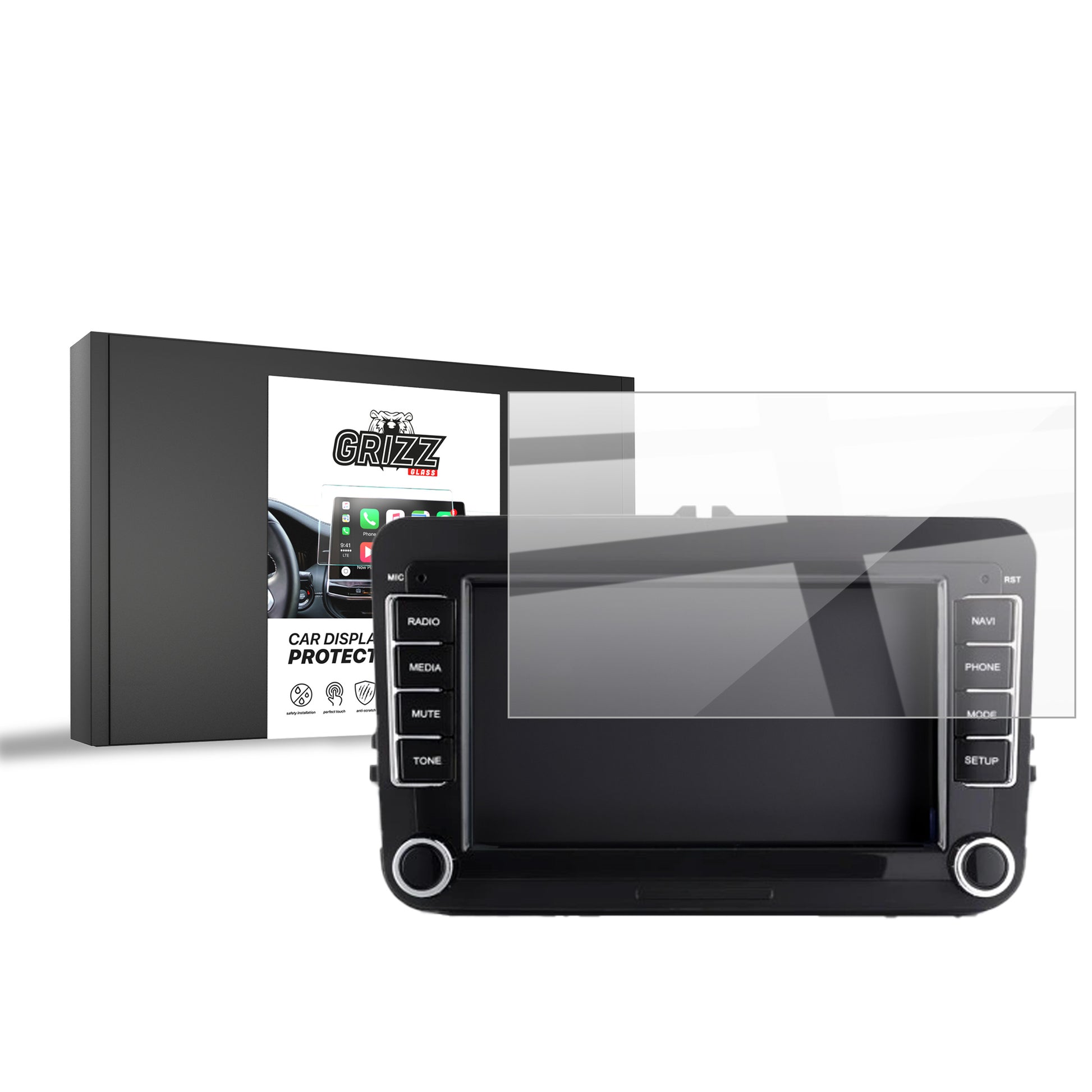 Keraminė ekrano plėvelė Android Radio GoMedia 7021 2DIN 7" Volkswagen VW Skoda Seat Grizz