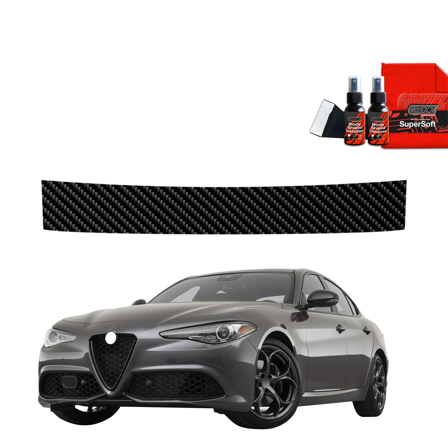 Carbon film for trunk threshold for Alfa Romeo Giulia (2023-2025)