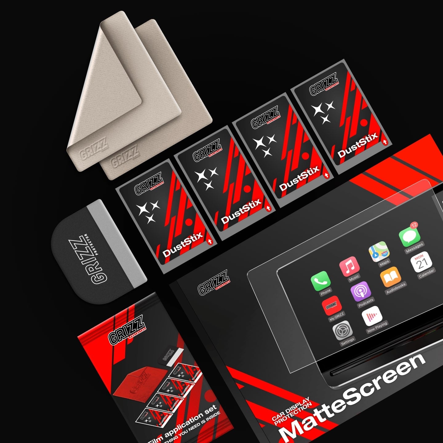 Anti-fingerprint screen film Honda ZR-V 9" (2022-2025) Matte Grizz