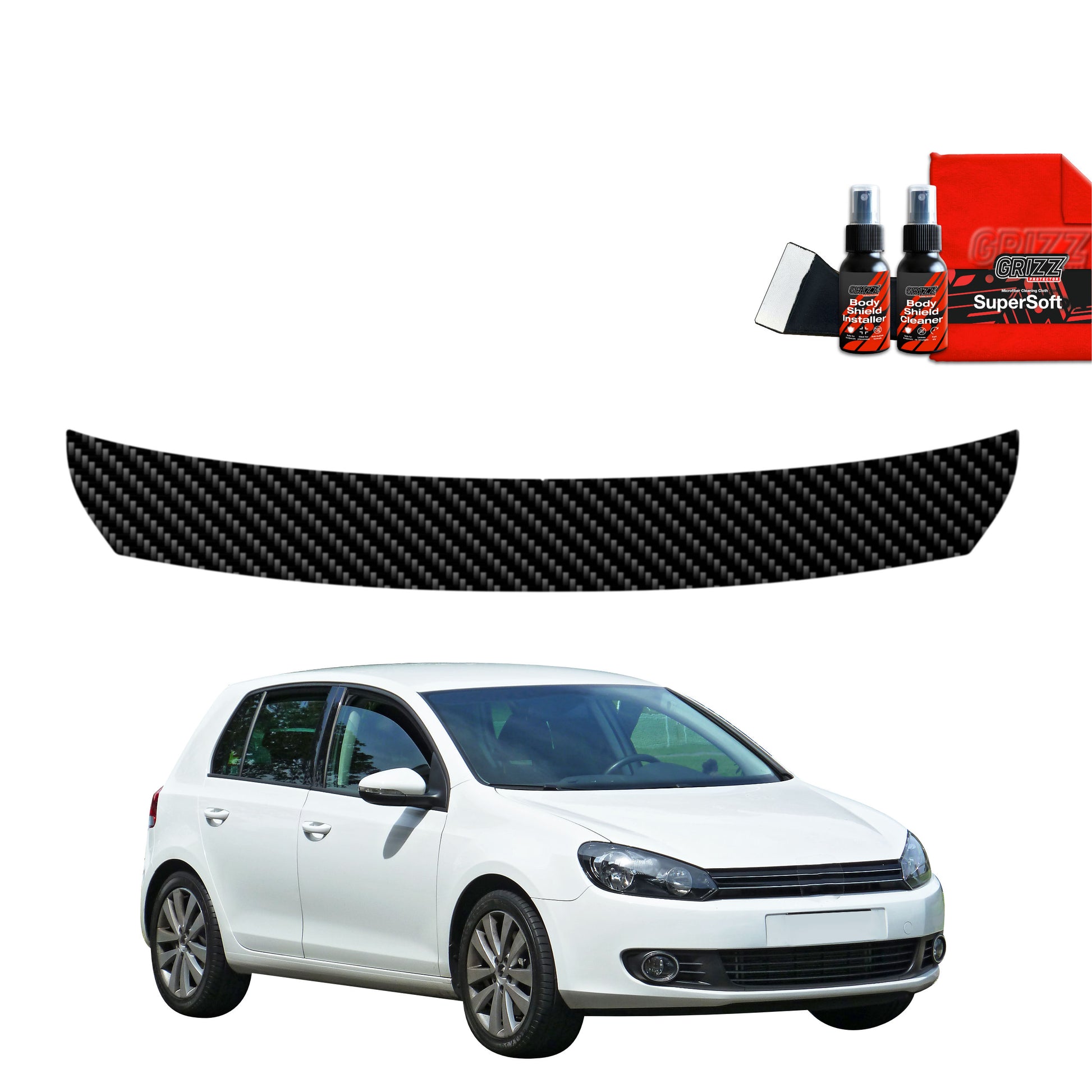 Carbon fiber film for the trunk sill Volkswagen Golf 6 Hatchback 5D (2008-2013)