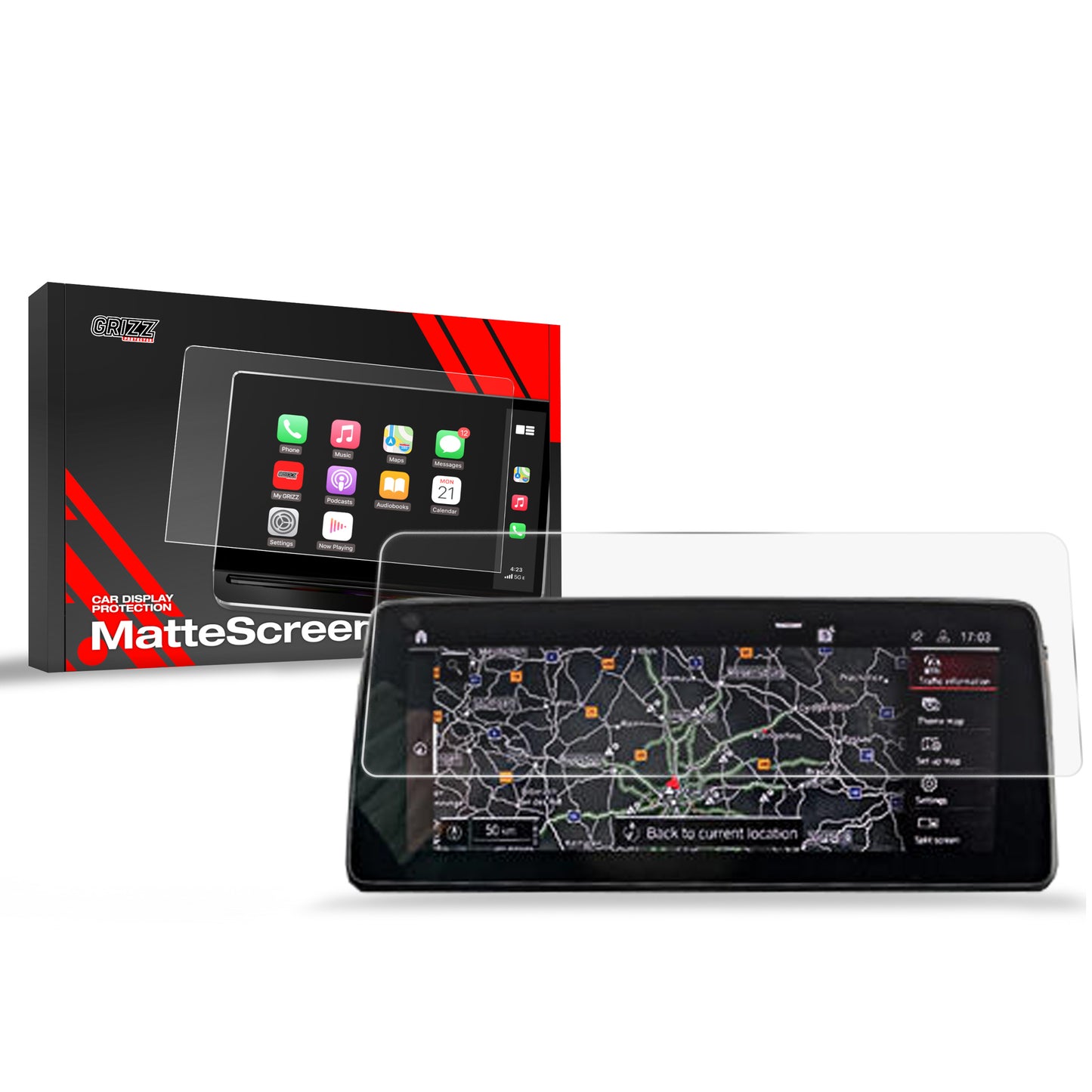 Anti-fingerprint screen film BMW M5 F90 (2020-2023) Matte Grizz