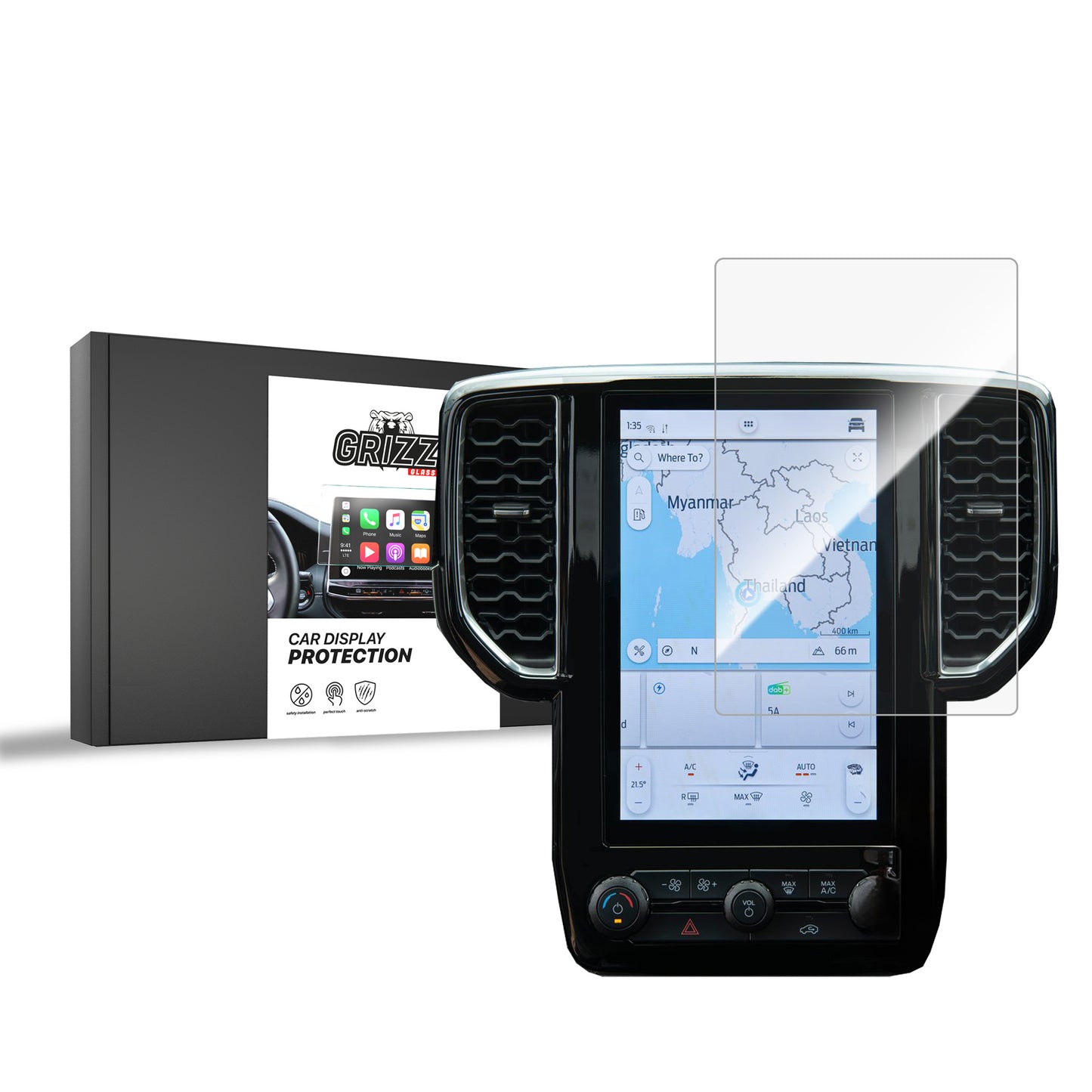 Ceramic screen film Ford Ranger 6 10,1" (2022-2025) Grizz