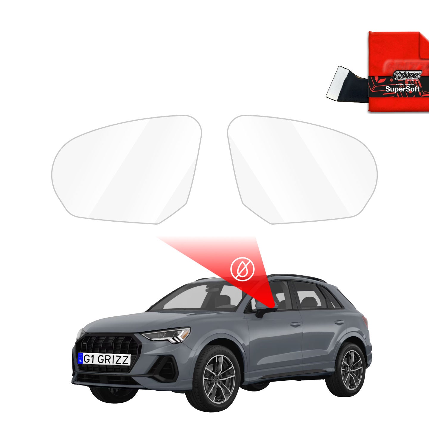 Rainproof mirror film for Audi Q3 F3 (2018-2025)
