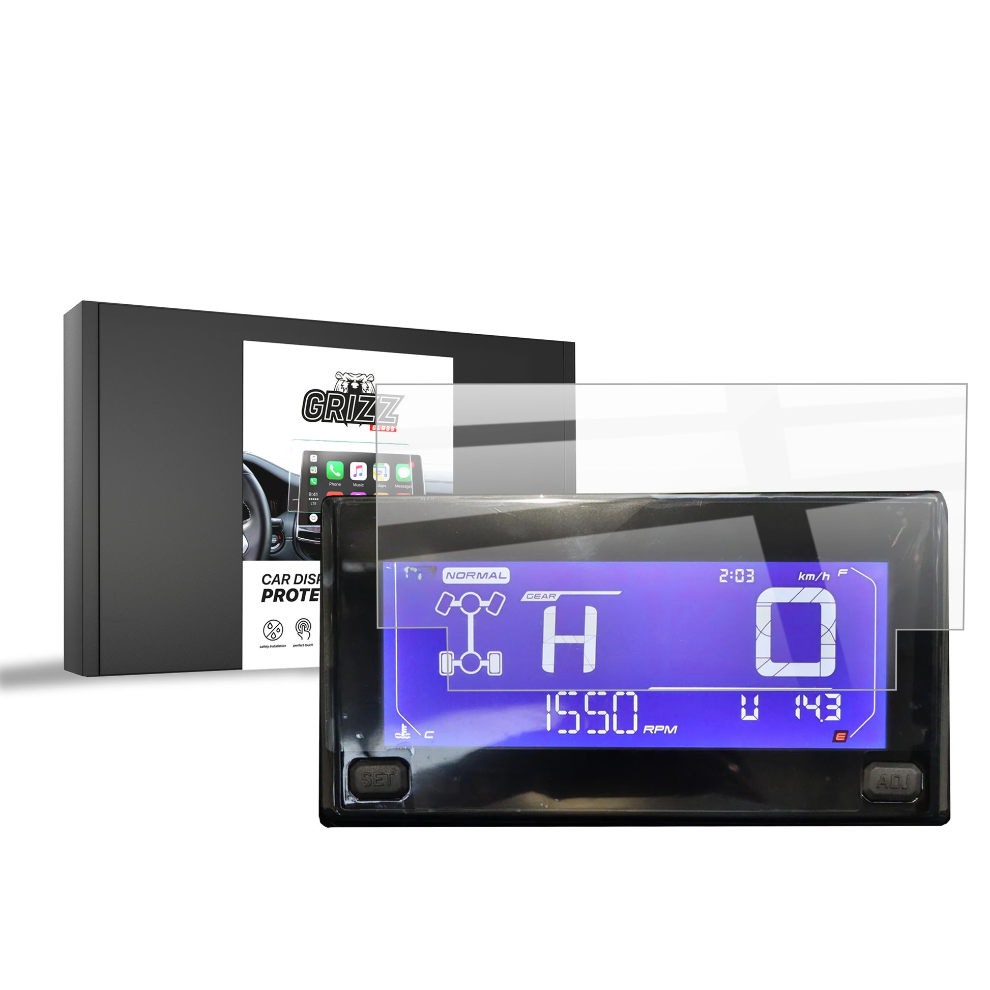 Ceramic screen protector CFMOTO CFORCE 625 Touring 5" Grizz