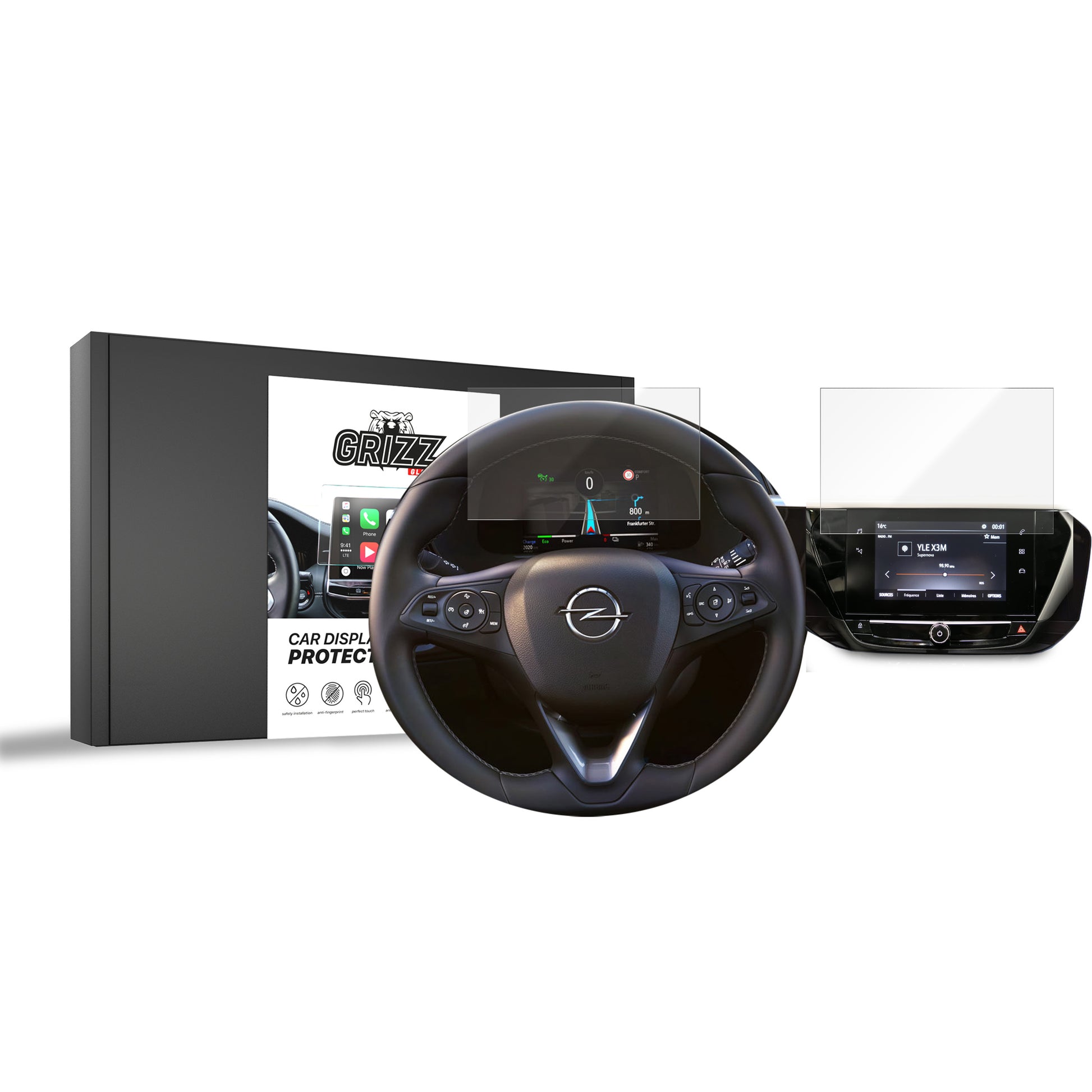 Keraminė ekrano plėvelė Opel Corsa F 7" (2020-2024) Grizz 2in1