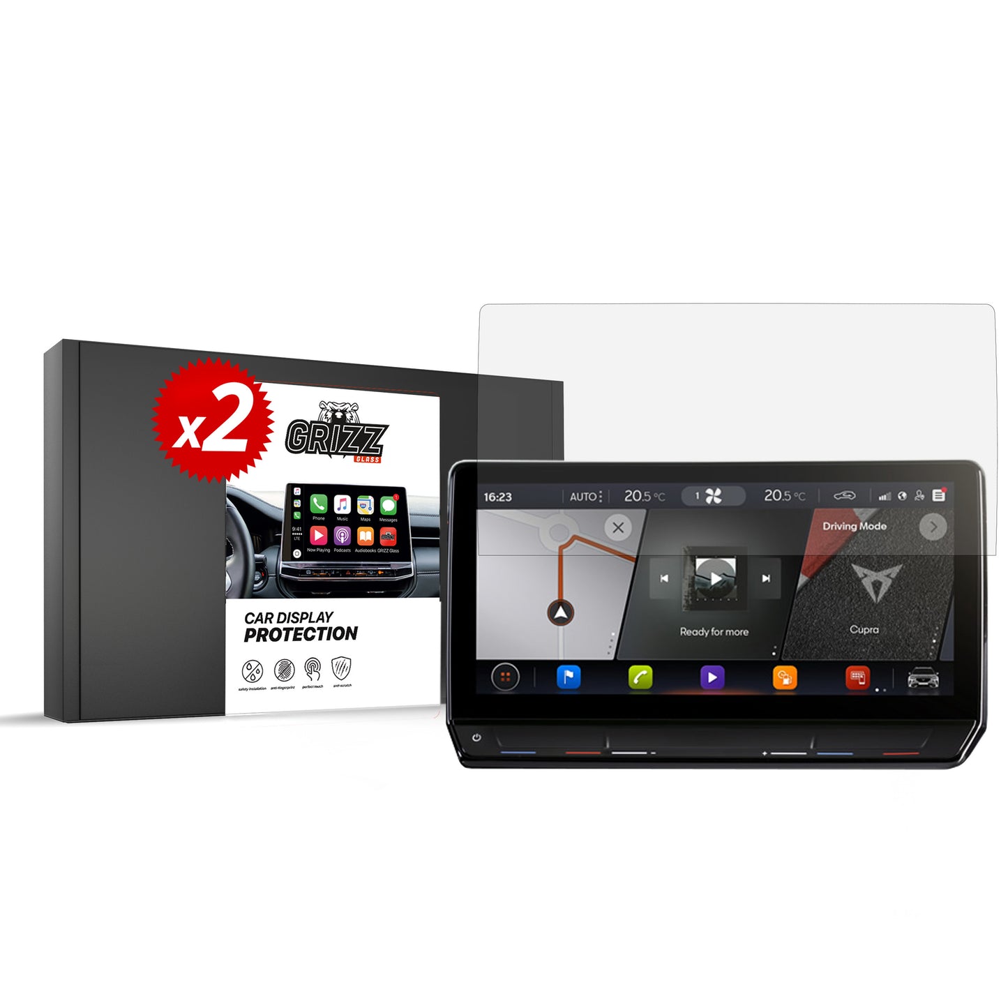 2-PAK Ceramic Film  Grizz do Cupra Formentor 12" (2020-2024)