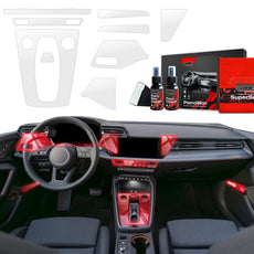 9in1 Grizz protective interior film Audi A3 8Y Facelift (2024-2025) Transparent PianoSkin