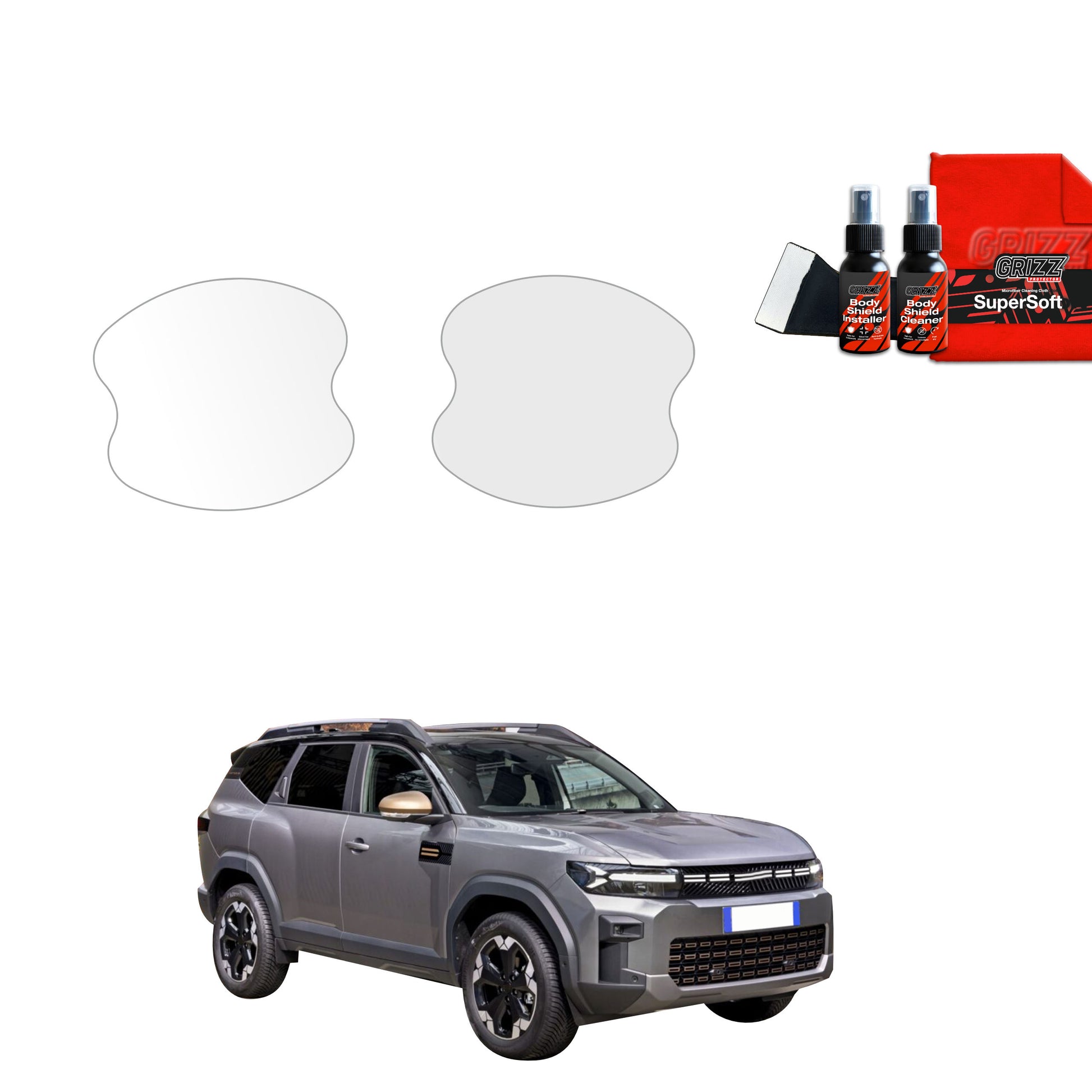 2in1 Protective film under door handles for Dacia Bigster (2025)
