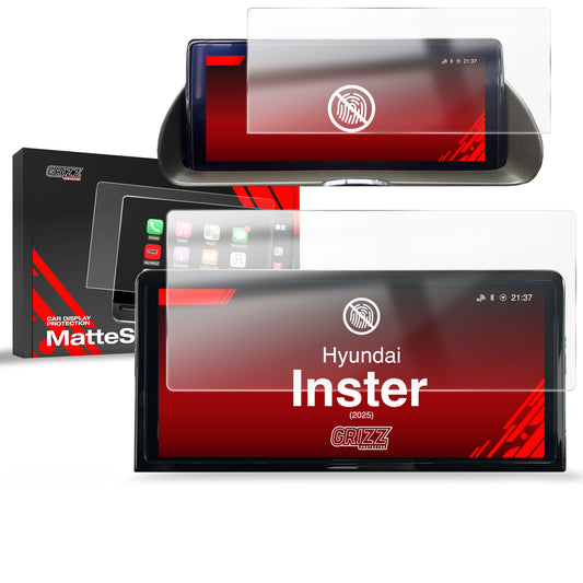 Anti-fingerprint screen protector Hyundai Inster 10.25" (2025) Matte Grizz 2in1