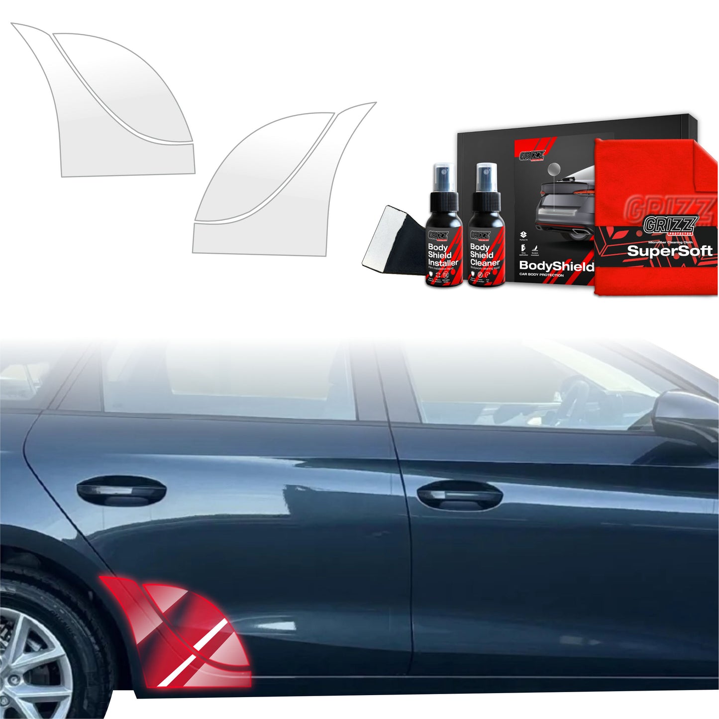 4in1 Protective film for wheel arches for Seat Leon (2024-2025)