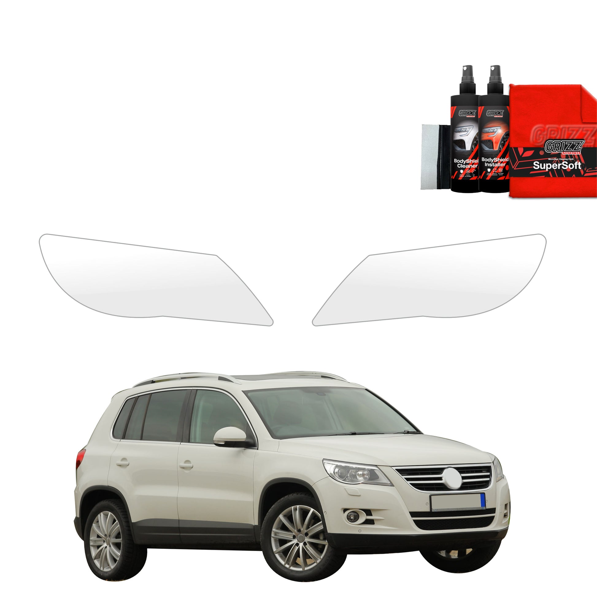 2in1 Apsauginė plėvelė žibintams  Volkswagen Tiguan Kombi 5D (2007-2011)